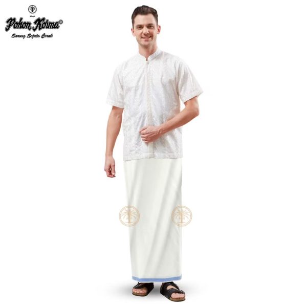 Sarung Pohon Korma Classic Putih