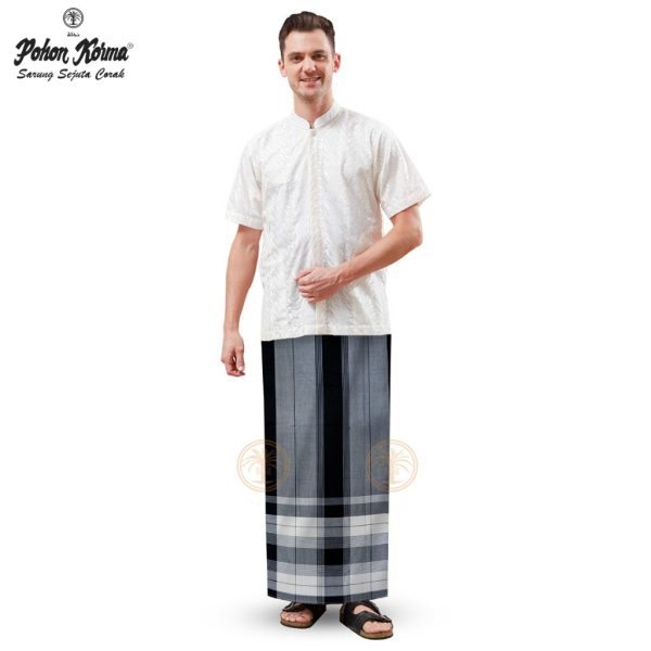 SARUNG POHON KORMA CLASSIC MPTIF BLACK AND WHITE